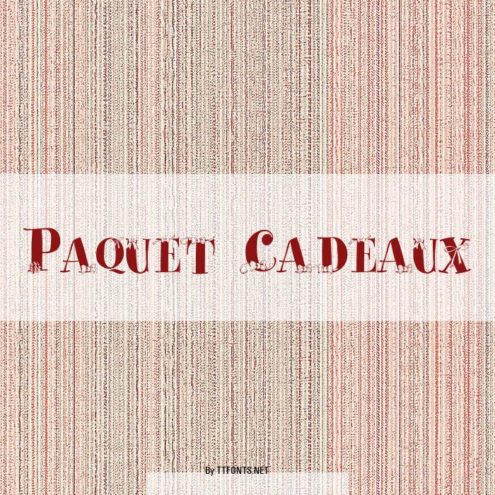 Paquet Cadeaux example